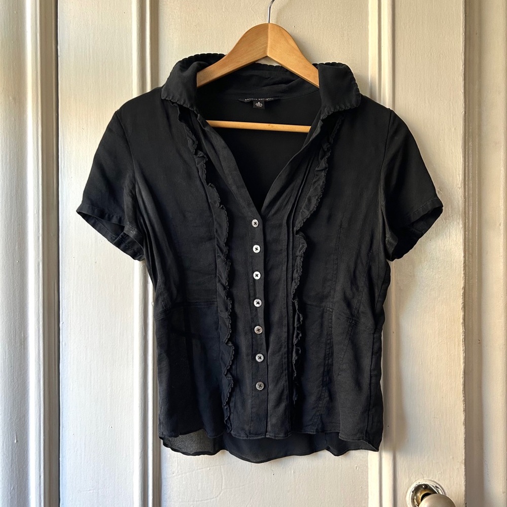 Banana Republic Black Vintage Button Down